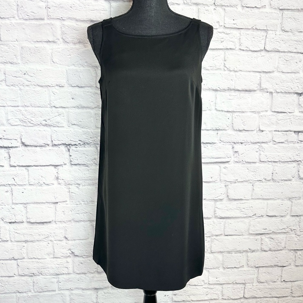 Vintage Georgio Armani Le Collezioni Black Sheath Dress Size 6 Old Money Classic